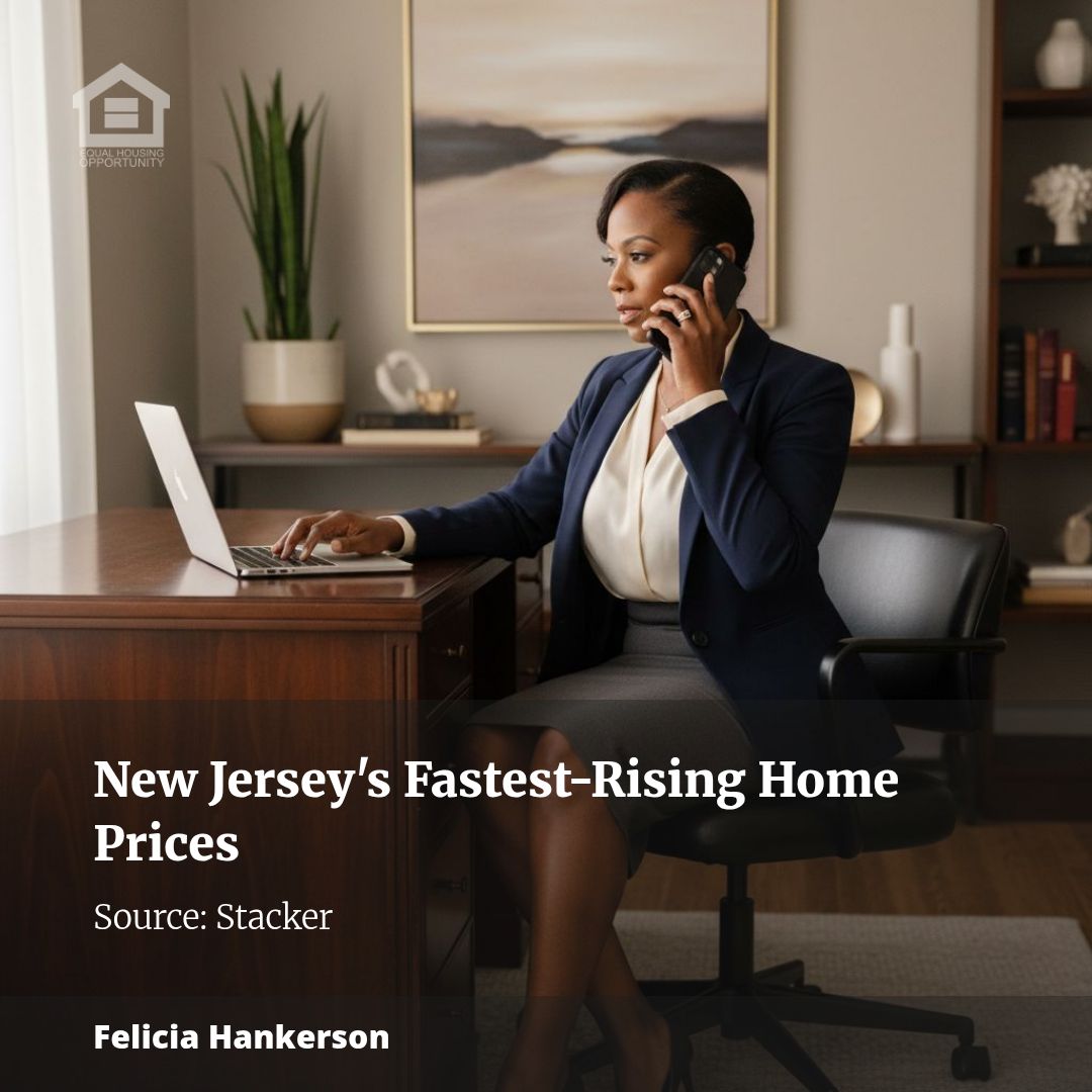 Cities with the fastest-growing home prices in New Jersey